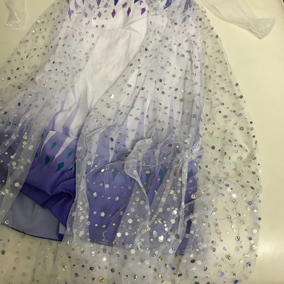 Frozen Elsa Costume Dress Sparkly Gown - Picture 3 of 6